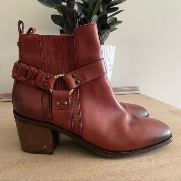 Sam Edelman Dalma Leather Western Boho Boot - Picture 1 of 10